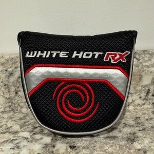 Odyssey White Hot RX Mallet Putter Head Cover Black/Red